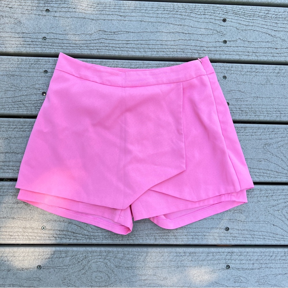 YesStyle, Youlanyasi: Zipper Closure Pink Skort. Size Medium.